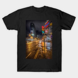 Manchester Night Street View T-Shirt